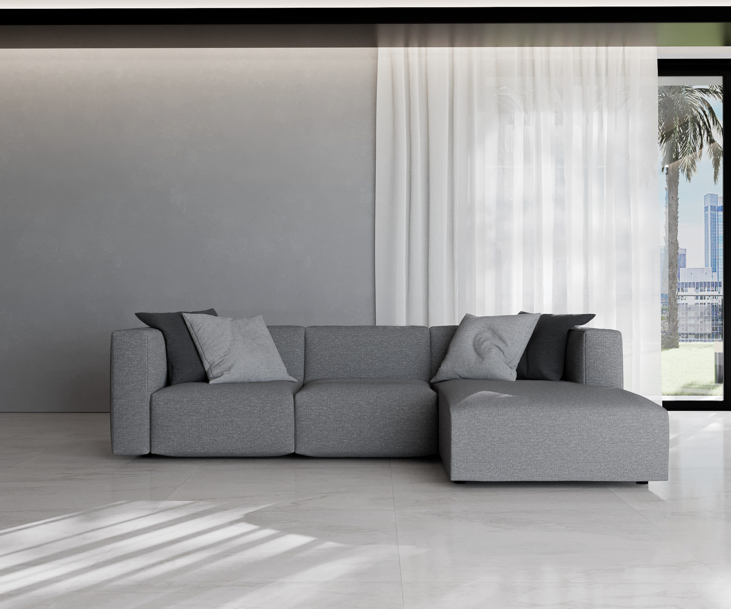 Prostoria Sofa Match L cover Tundra 10 Sofa version 3 seater corner right W 283 cm